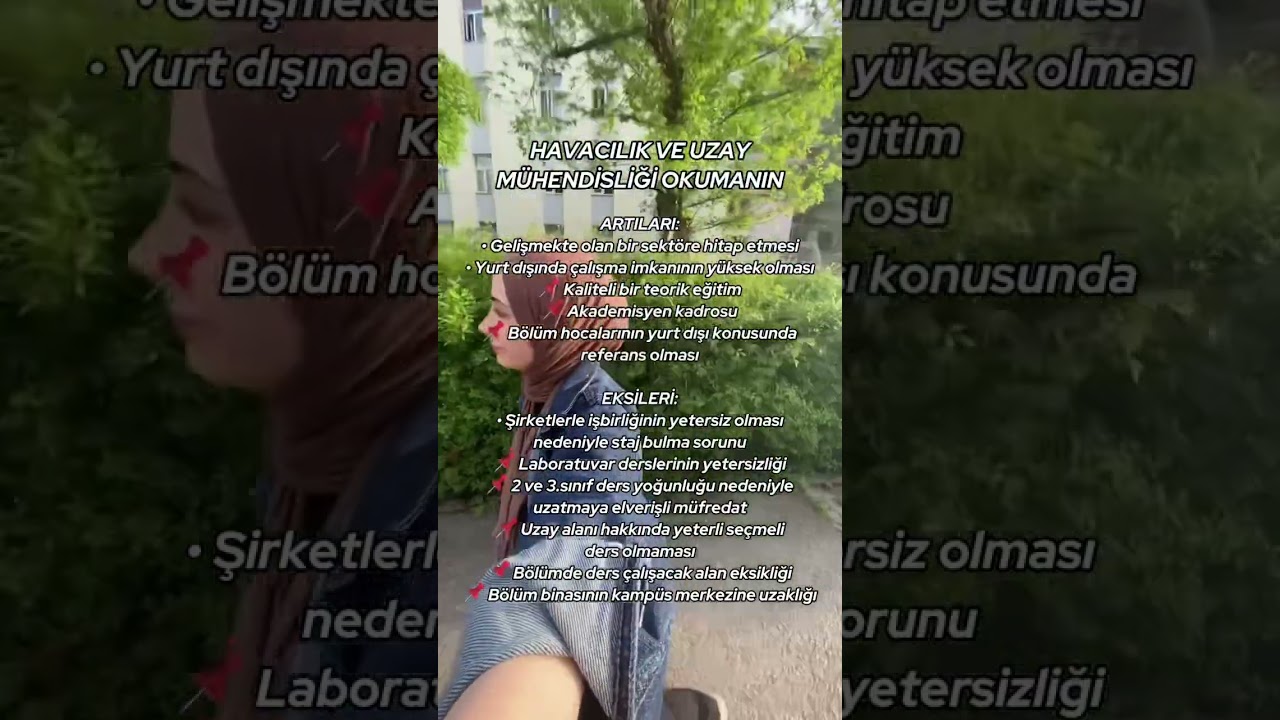Havacılık ve Uzay M&uuml;hendisliği okumanın artıları ve eksileri #ykstercih