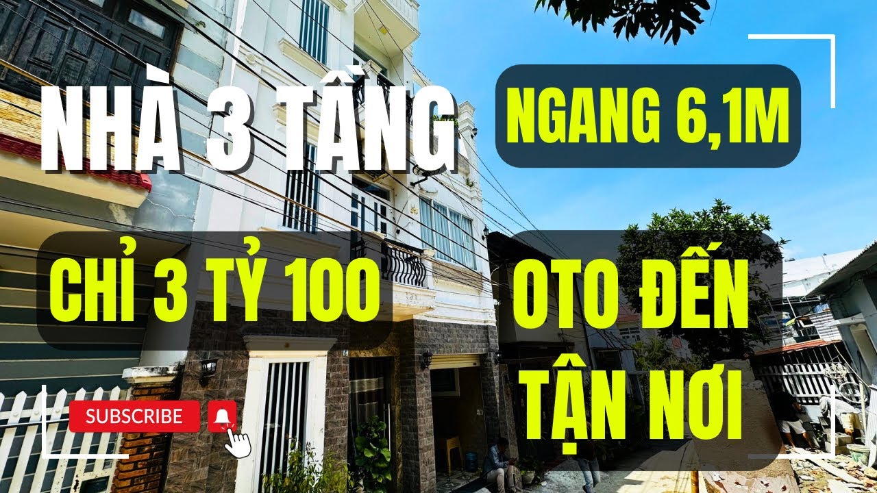 (Đã bán) Nhà Phố Nha Trang | 3 Tầng Ngang 6.1m Oto Vào Tận Nơi Ra Biển 3Km Giá Hơn 3 Tỷ 
