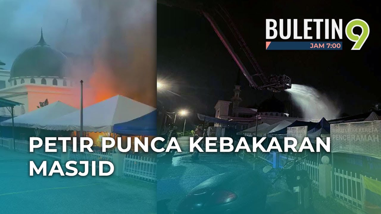 Panahan Petir Punca Masjid Ibnu Sina Terbakar
