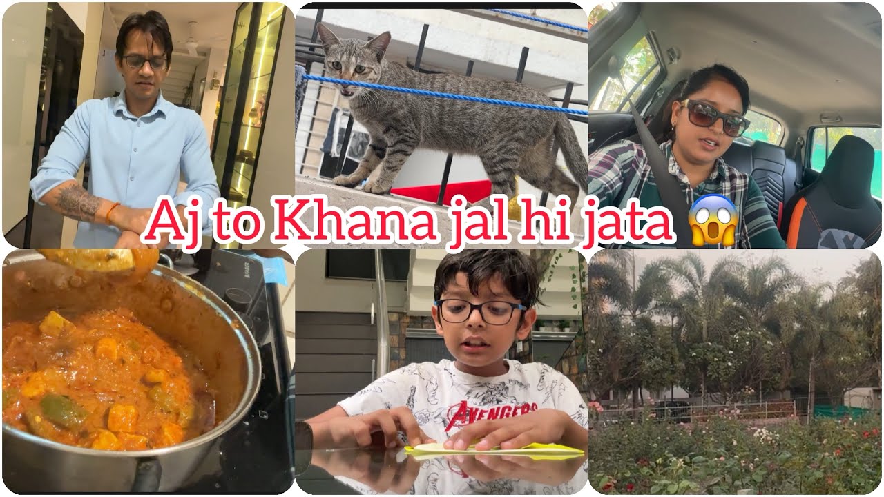 Billi 🐈 ne kiya pareshan…..aj to jala khana khana padhta………