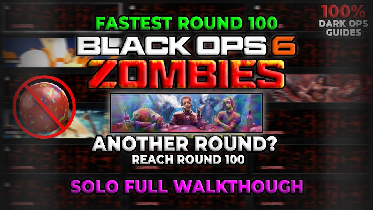 The FASTEST Round 100 Strategy in Black Ops 6 Zombies - Dark Ops 100%