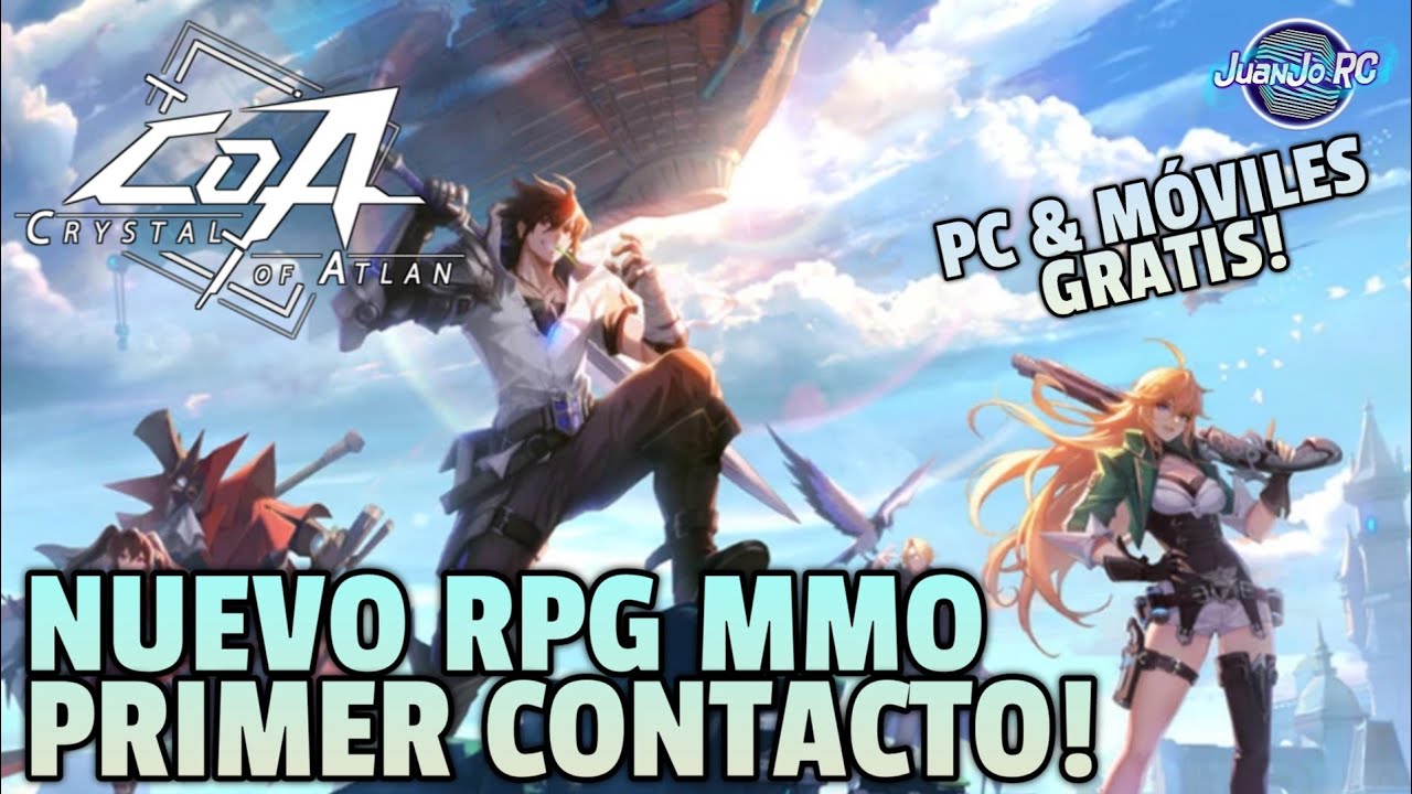 [Crystal of Atlan] PRIMER CONTACTO EN ESTE NUEVO RPG MMO GRATUITO PARA PC & MÓVILES! [JuanJo RC]