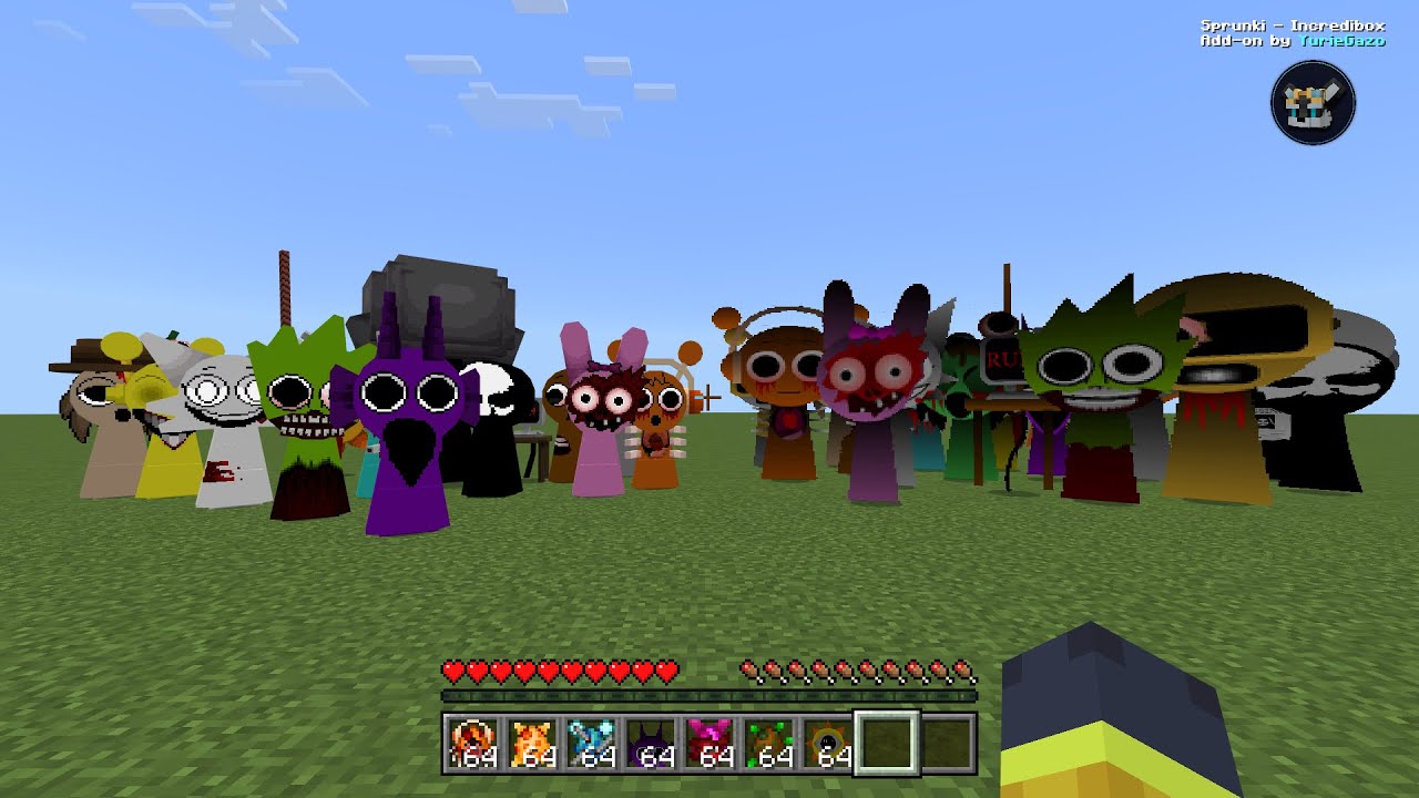 Incredibox SPRUNKI and Nextbots Version in Minecraft