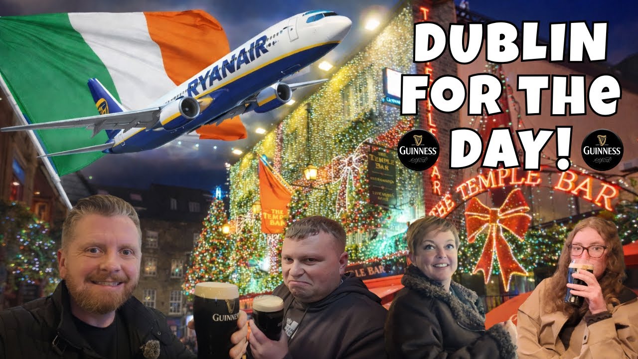 DUBLIN IN A DAY 🇮🇪✈️ | Same-Day Ryanair Trip, Temple Bar & Pub Crawl!