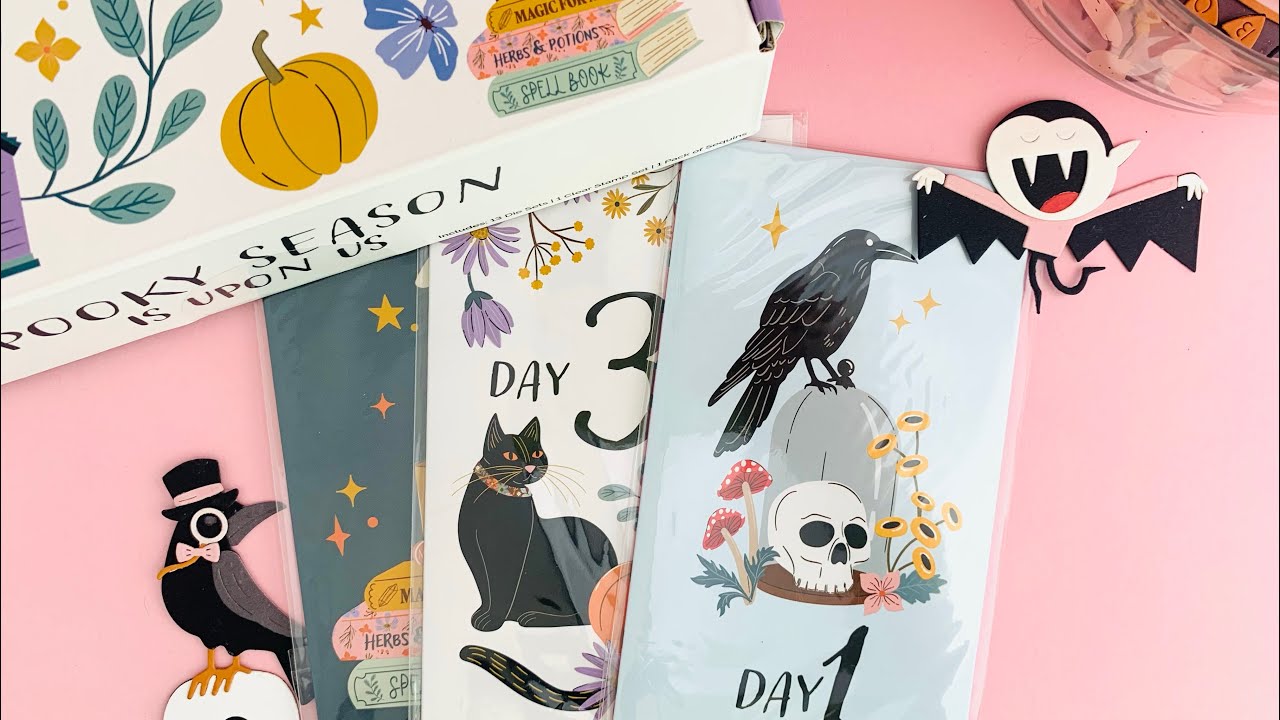 Halloween series 1: Project share 13 days of Craftoween advent box @spellbinders 
