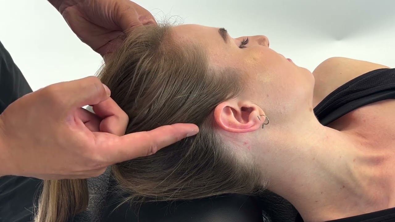 Trigger Point Therapy Technique - temporalis #triggerpointtherapy