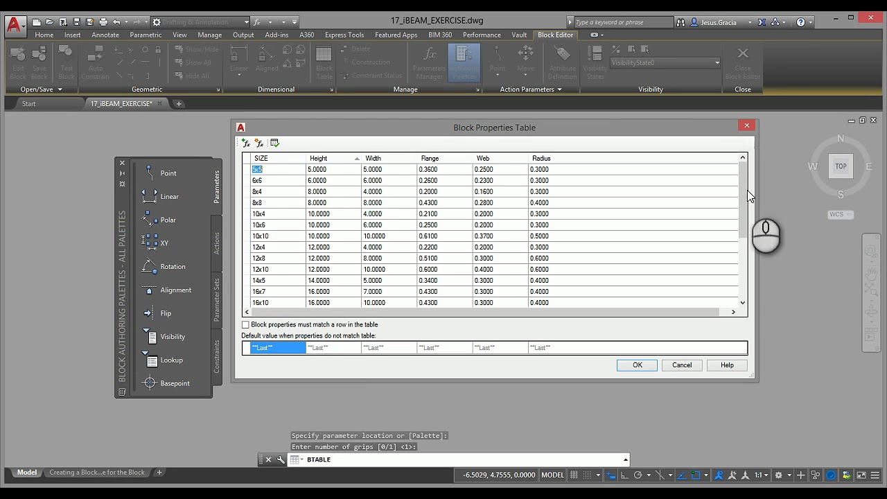 AutoCAD - 17.16 tablas de bloques dinámicos