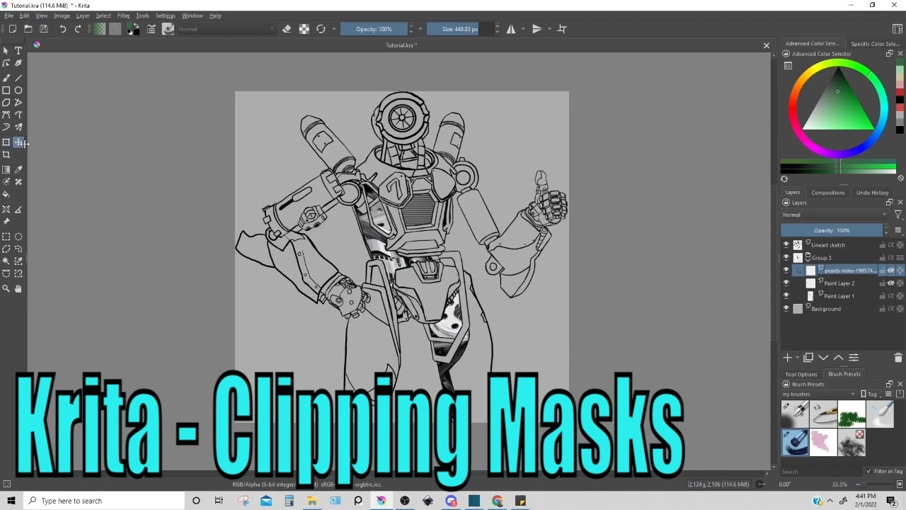 Krita | How to Create and Use Clipping Masks