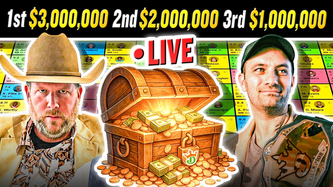 Драфт по фэнтези-футболу на 3 МИЛЛИОНА долларов | DraftKings Best Ball