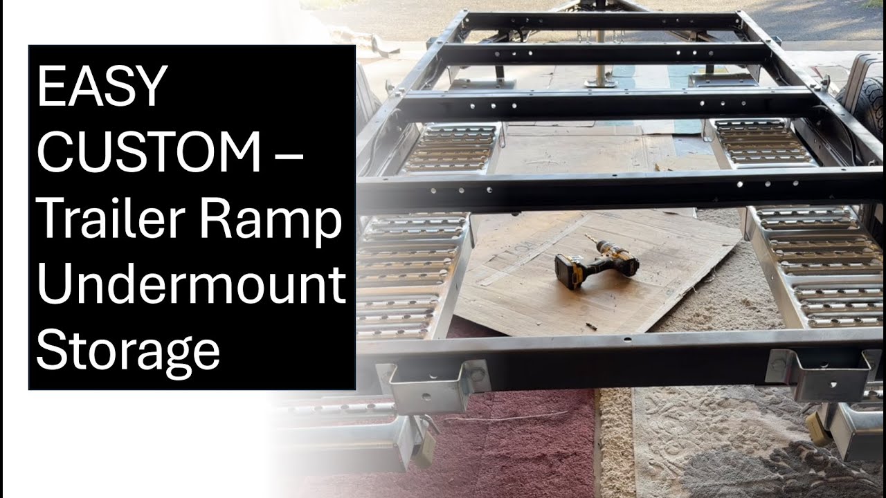 EASY / CUSTOM Undermount Trailer Ramp Installation and Bracket Fabrication