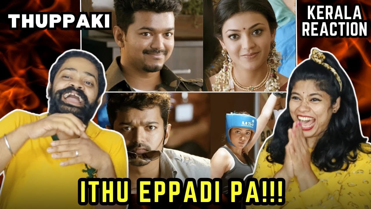 Thuppakki Scene 2 Comedy REACTION | Malayalam | Thalapathy Vijay | Kajal Aggarwal | Thuppakki Scenes