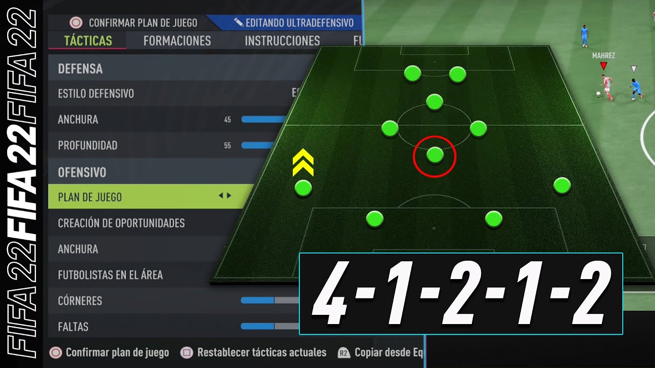 FIFA 22 COMO JUGAR con FORMACIÓN 41212 (PASO A PASO) | Tácticas e instrucciones!