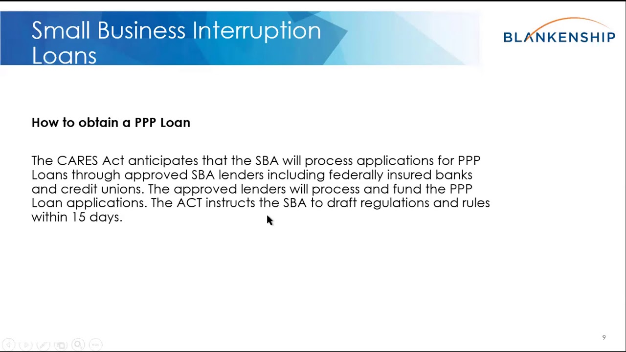 CARES Act - PPP Loan
