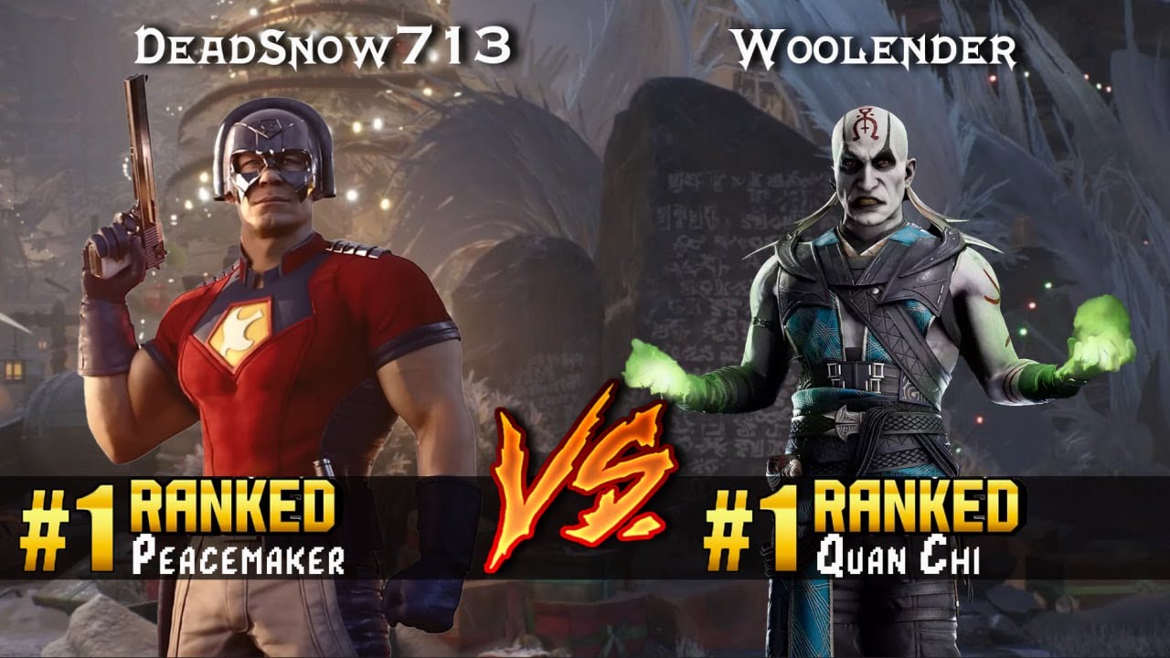 MK1 ▰ DeadSnow713 (#1 Ranked Peacemaker) vs Woolender (#1 Ranked Quan Chi) ▰ High Level Gameplay