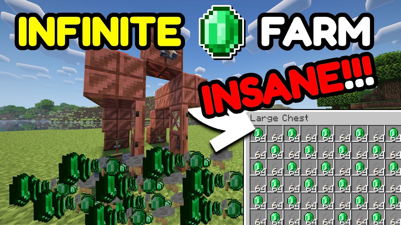 NEW INSANE EMERALD FARM MINECRAFT 26.1.1 - SUPER OP - NO SENSE!!! - TUTORIAL