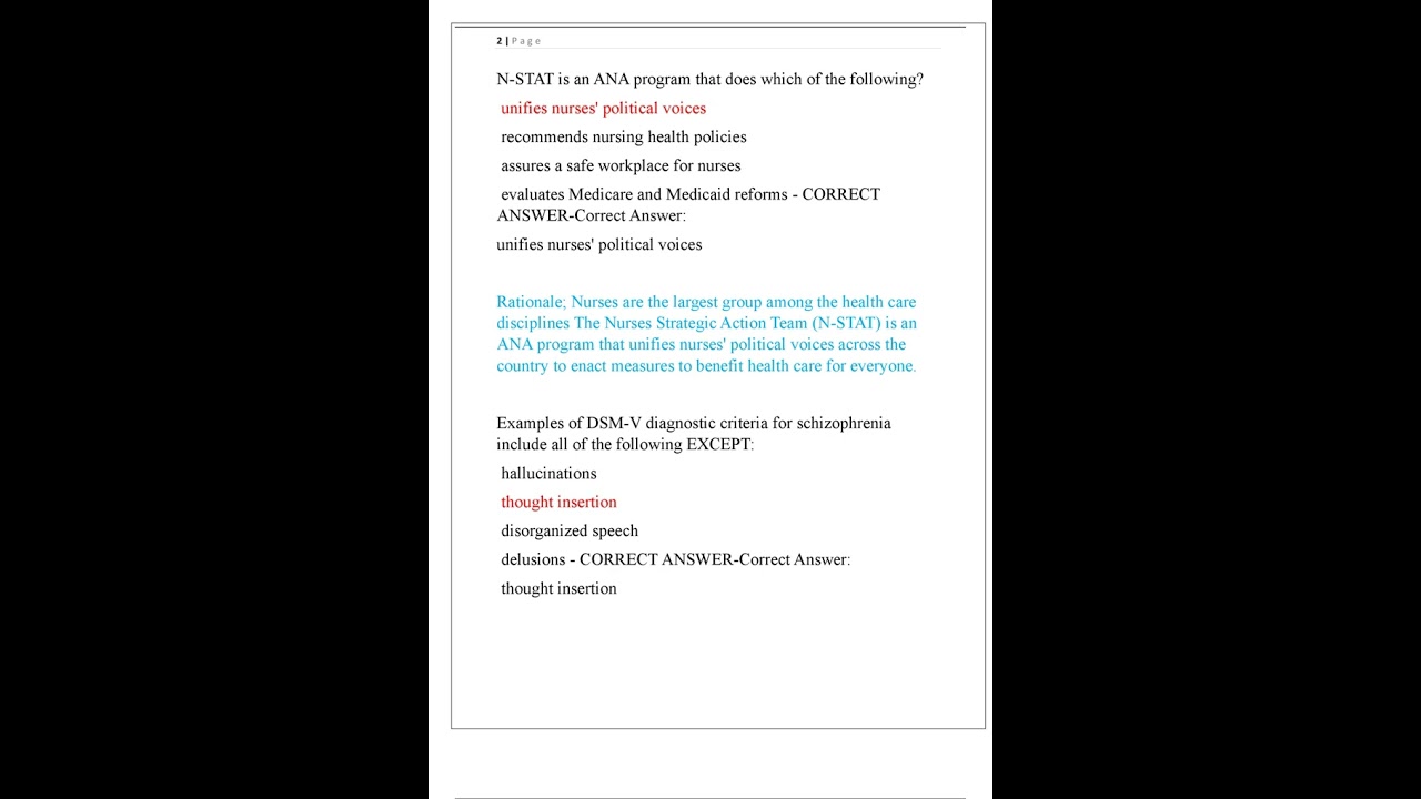 FITZGERALD PMHNP PSYCHIATRIC MENTAL HEALTH NURSE PRACTITIONER FINAL EXAM NEWEST 2025 COMPLETE EXAM 1