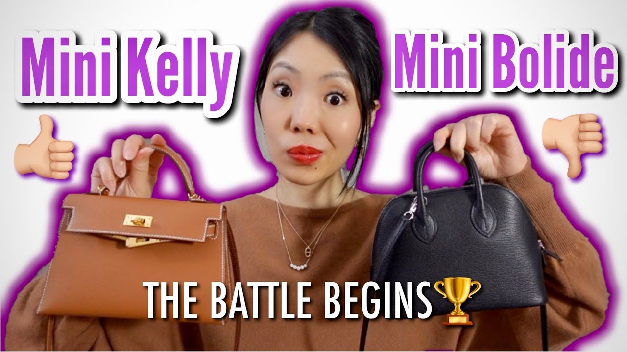 Hermes Mini Kelly vs Mini Bolide✨Which ONE is WORTH the Hype?✨Price, Size, What Fits, Strap Drop