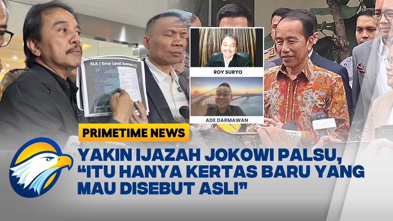 KENA PASAL BERLAPIS KASUS IJAZAH JOKOWI, BEGINI JAWABAN ROY SURYO | Primetime News