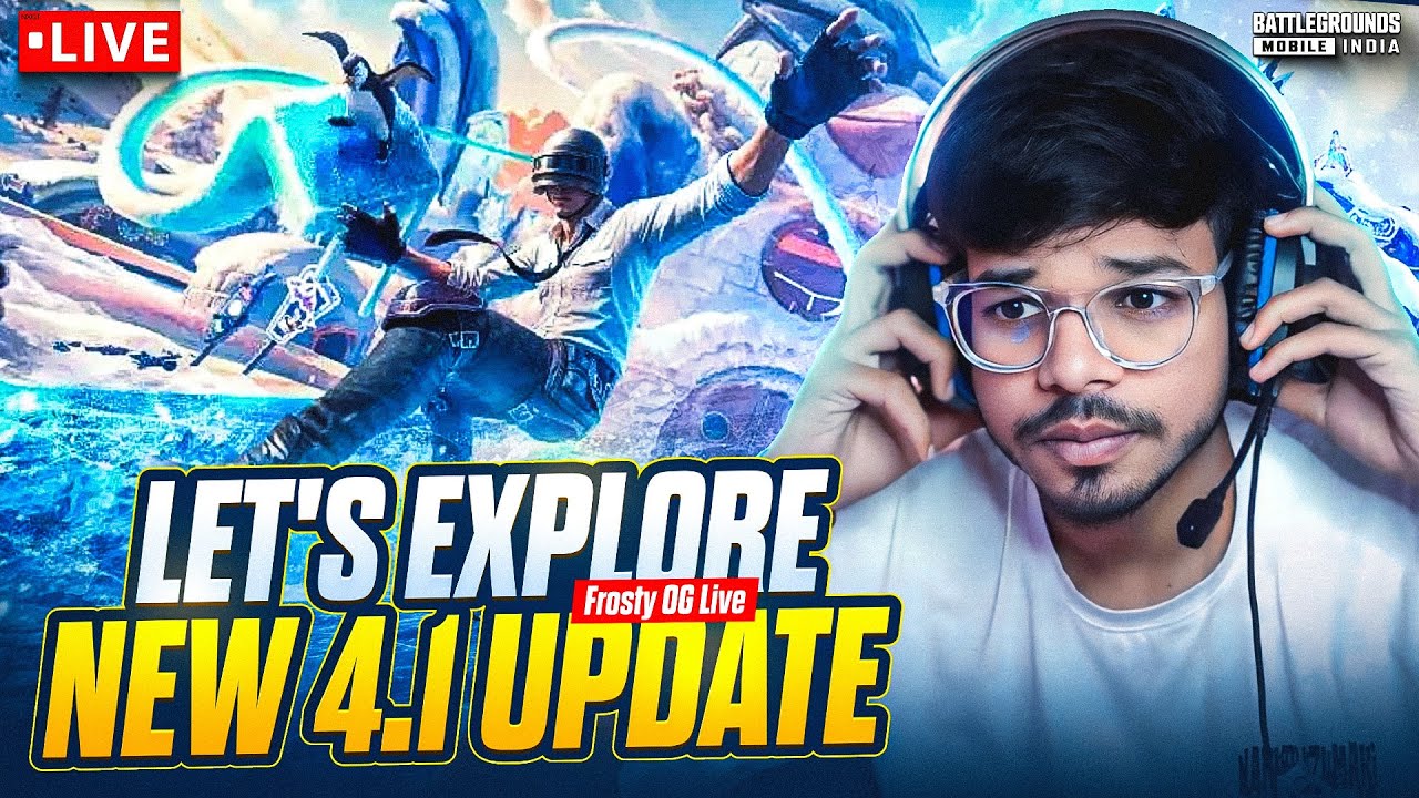 BGMI LIVE | SOLO v SQUAD BOOM BAAM | 4.1 UPDATE BGMI | FrostyOG Live