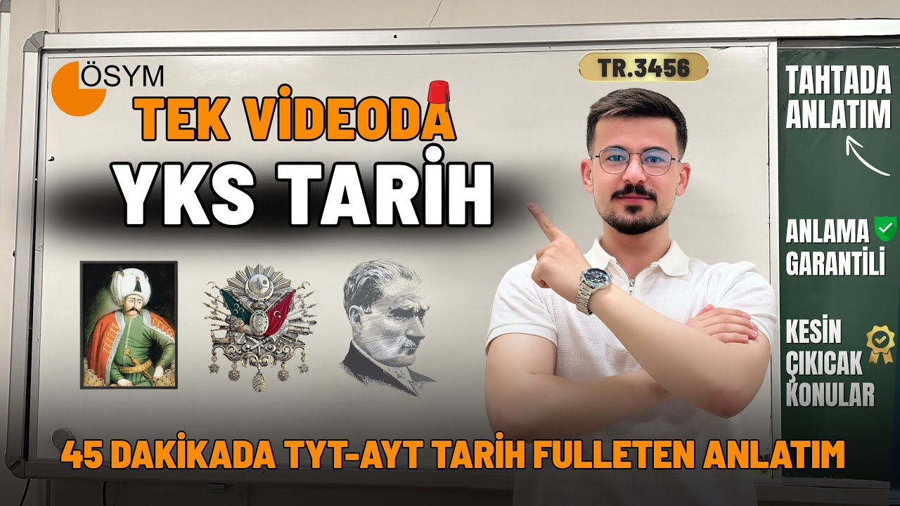 YKS 2025 Tarih Tyt-Ayt 45 Dakikada Fulleten Son Tekrar |#yks2025 #tyt