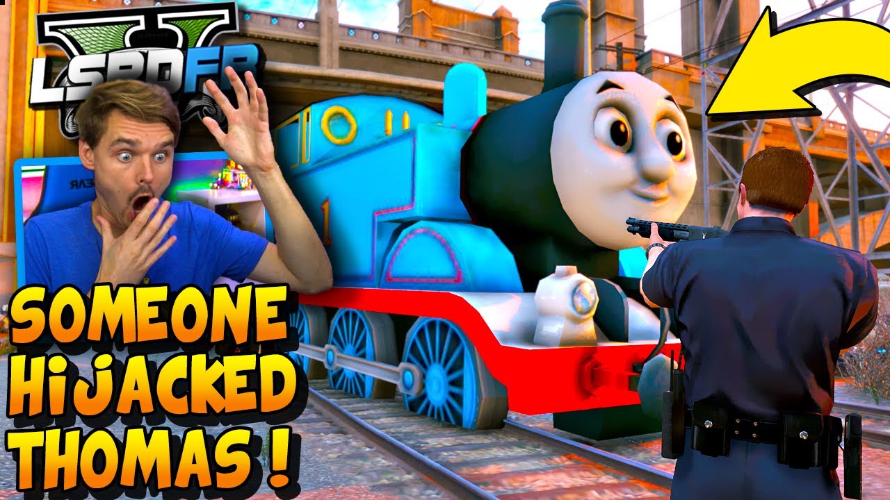GTA 5 LSPDFR Police Mod 🚔 Thomas The Tank Engine HIJACKED! #LSPDFR #GTA5LSPDFR #GTA5RealLifeMod