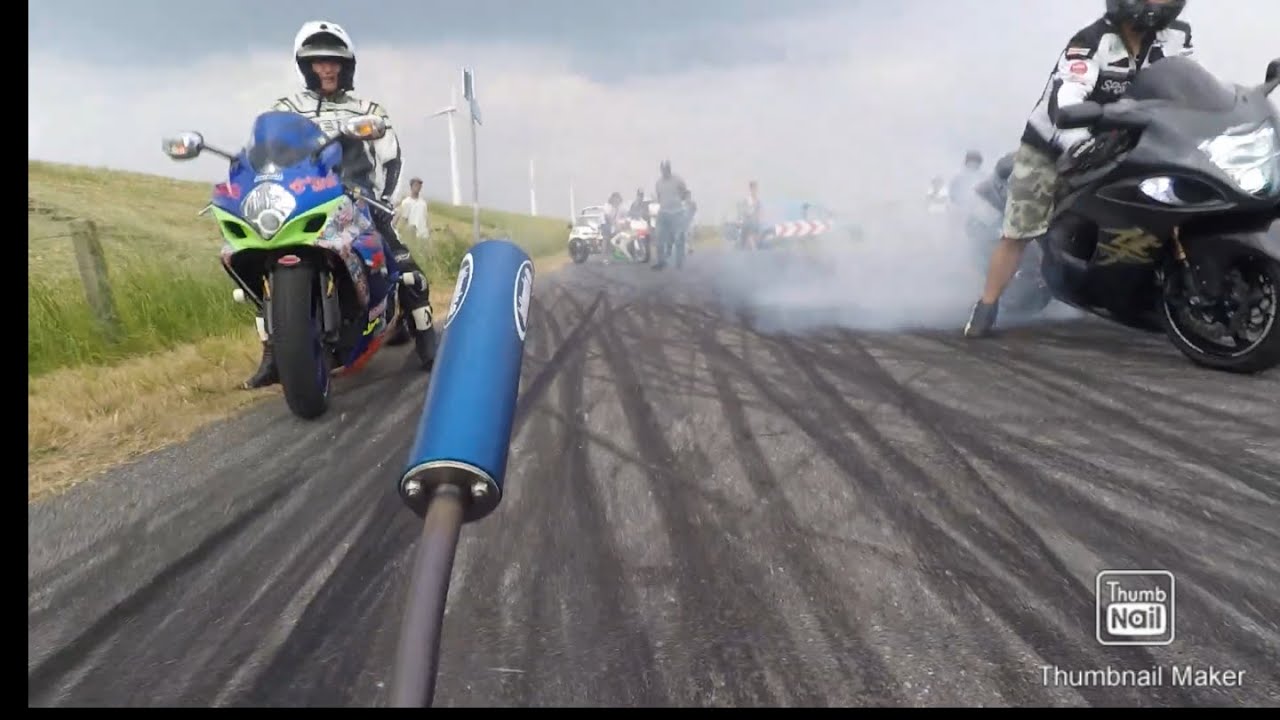 Street dragracing fun scooter vs hayabusa drift