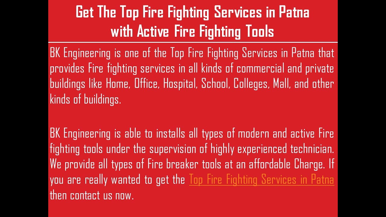 Get The Best Fire Fighting Services in Lucknow with Expert Technician
