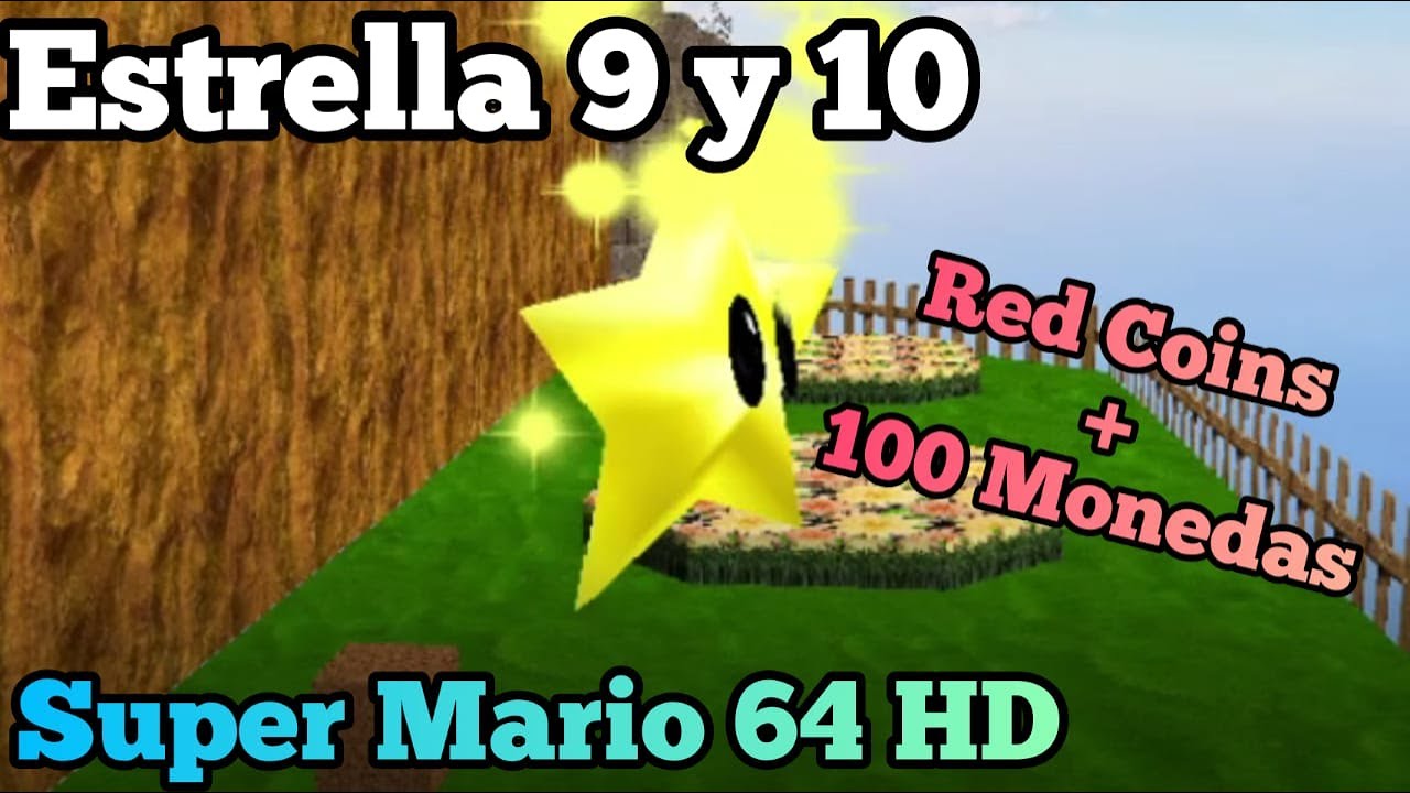 Monedas Rojas + 100 Monedas [Estrella 9 y 10] Super Mario 64 HD | RmzGames