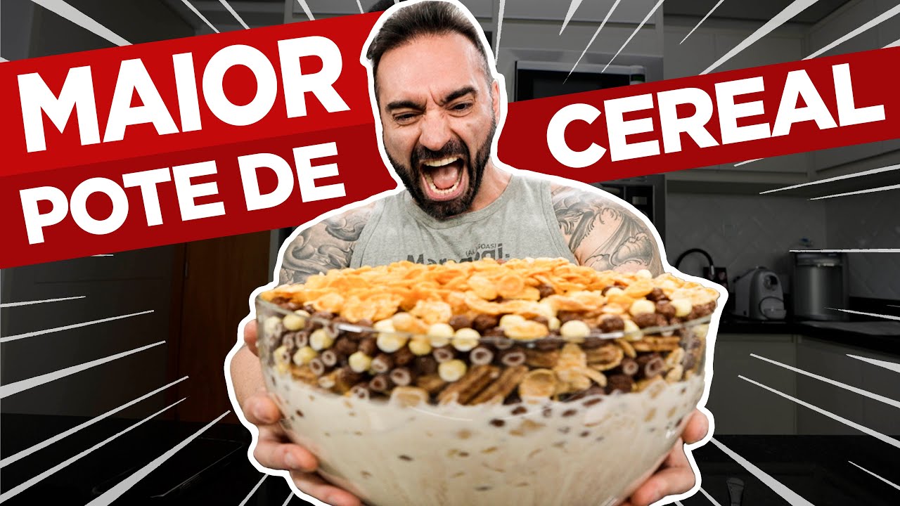 O MAIOR POTE CEREAL!! @Fabio Giga PRO  | Nescau, Snow Flakes, Passatempo, & Moça Churros!