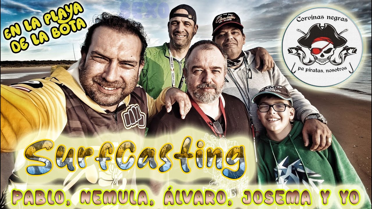 🎣🏖️ SURFCASTING en LA BOTA (Punta Umbría) 🏖️ 1ª PESCA del AÑO 🔥! Con Pablo, Nemula, Álvaro y Josema🐟