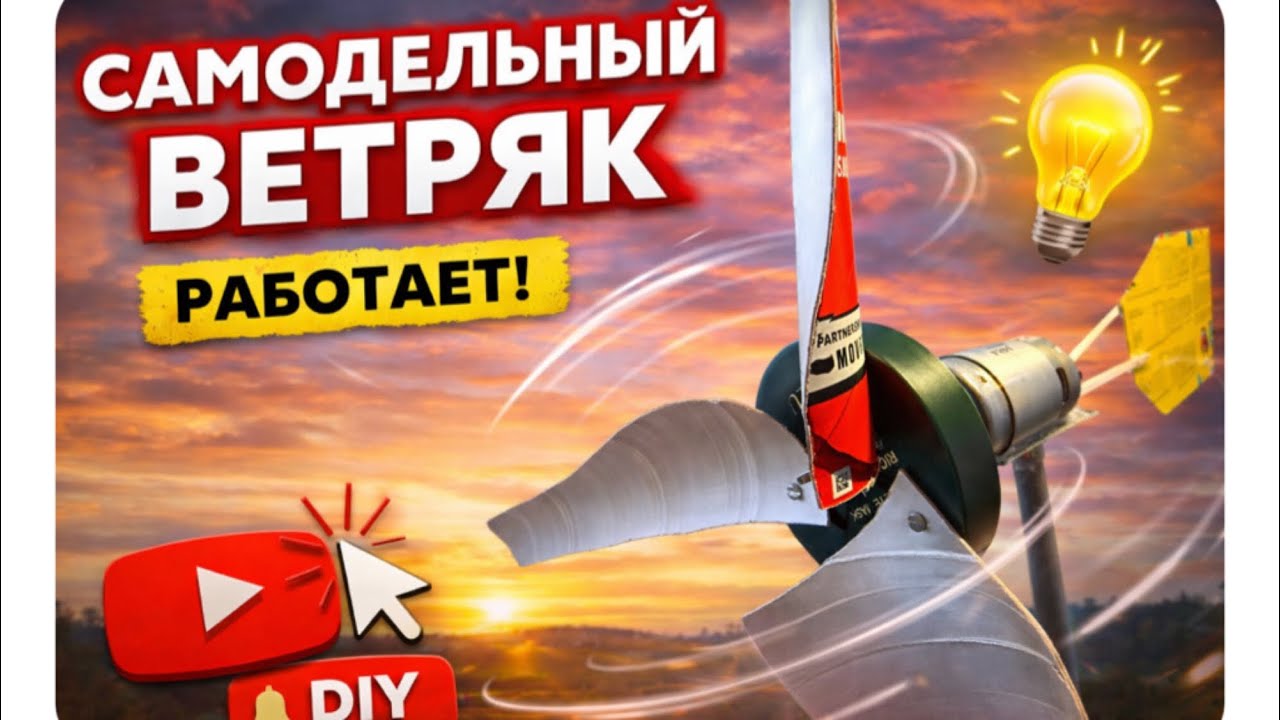 ✅Самодельный ветряк своими руками | Первый запуск ⚡ Начало проекта!