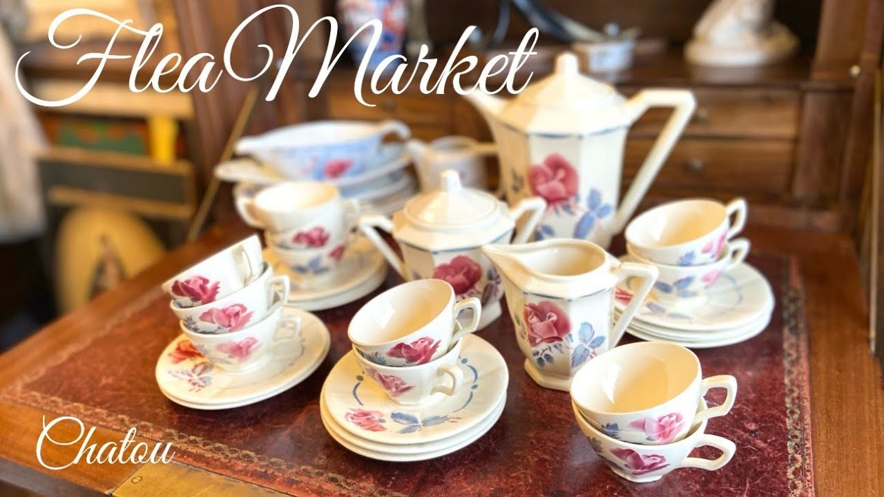 【シャトゥー蚤の市】初めての大人買い😤Flea Market in France芸術品の購入❣一期一会の幸せ💛Foire de Cahtou 2025秋Part2アールヌーヴォーの美しい世界Gallé