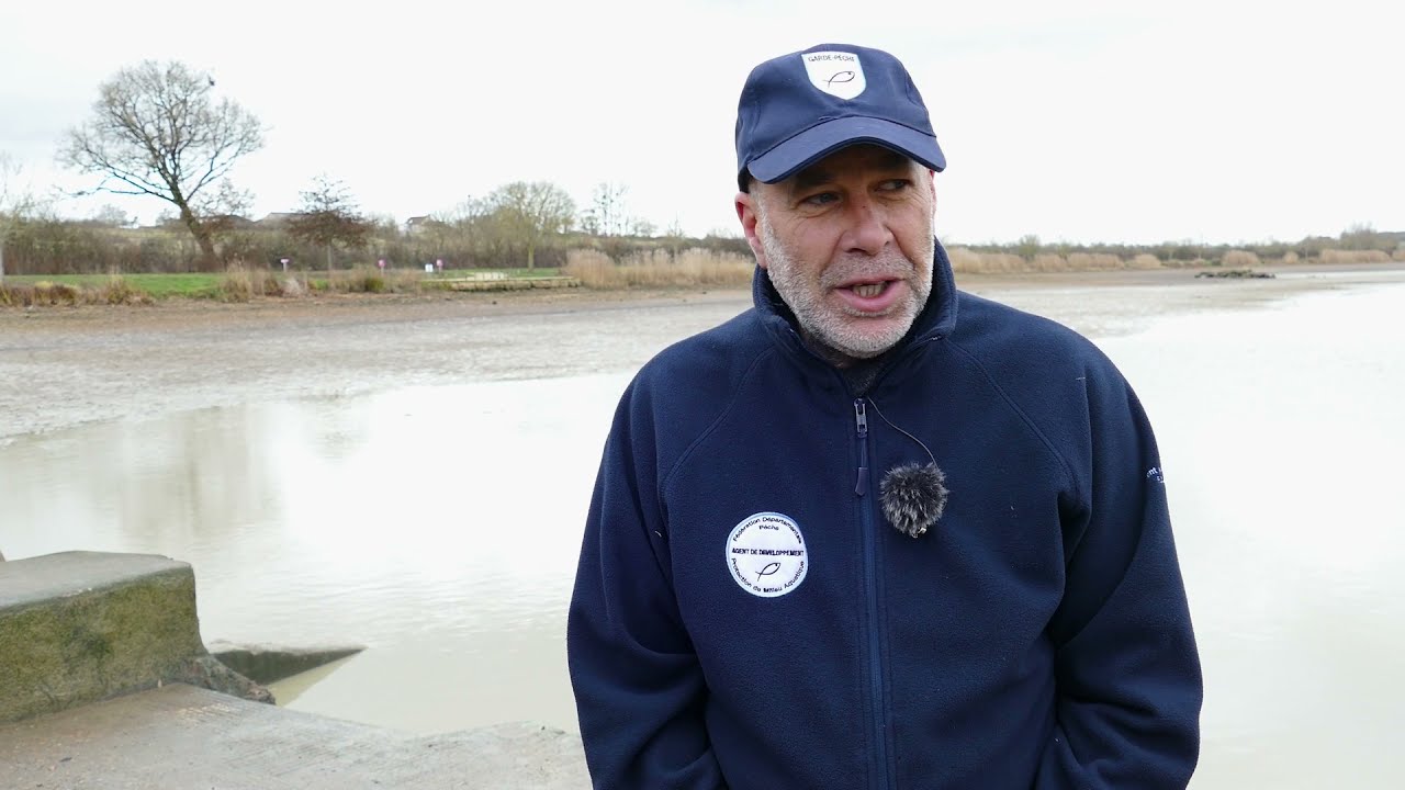 Vidange du Grand Etang de la Puye (Dec 2021)