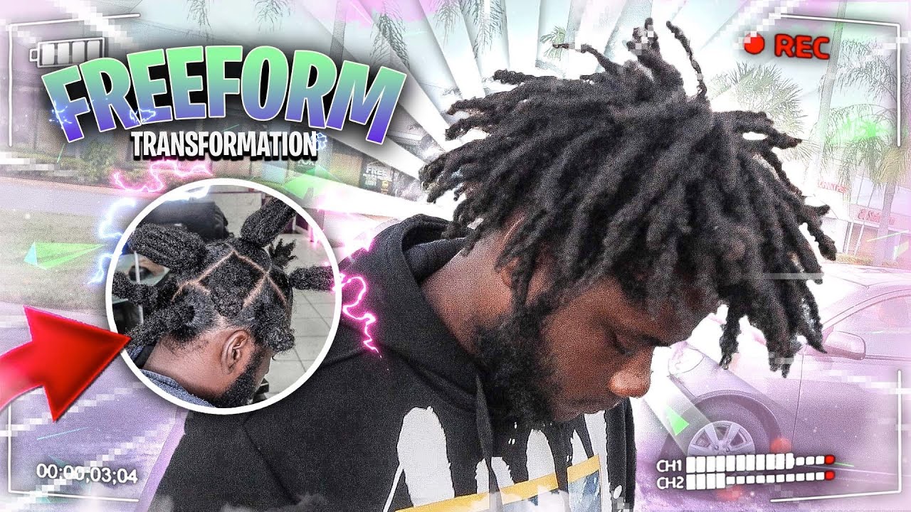 AMAZING FREEFORM Dreadlock Transformation - First Retwist Ever! KODAK EDITION