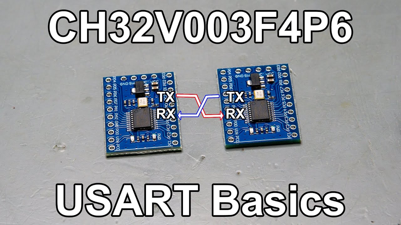 CH32V003F4P6 Tutorial - Part 2 - Basic USART operations