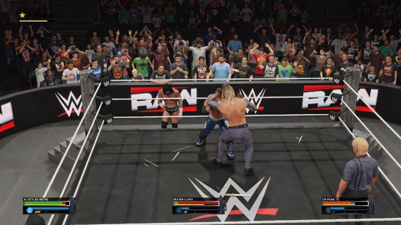 Triple Threat First Blood Match: #AJStyles Vs #DexterLumis Vs #CMPunk #WorldTourJapan #WWE2K25