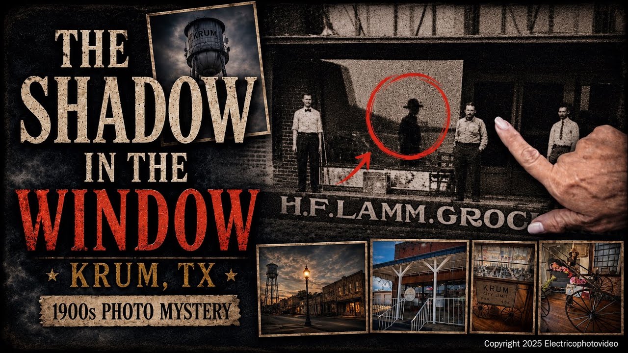 The shadow in the window Krum tx 1900s history !!!? 