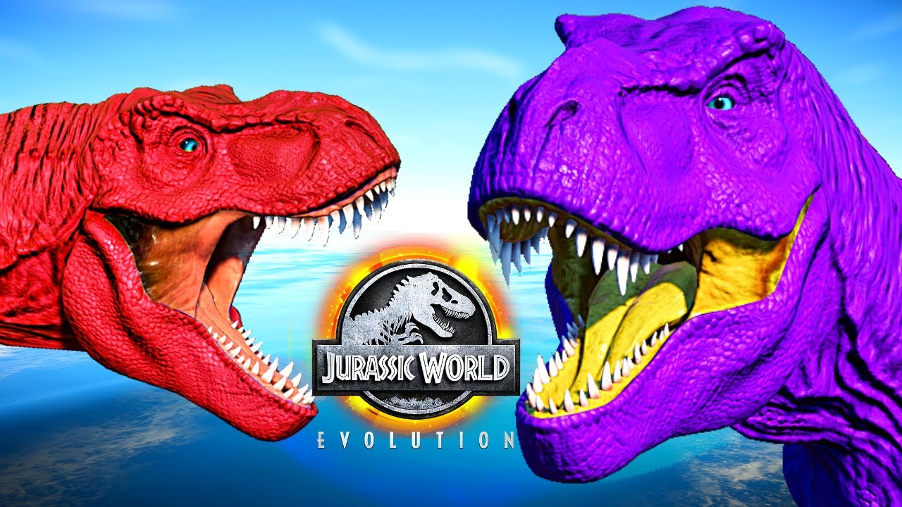 Stegoceratops Color Pack vs Tyrannosaurus Rex Color Pack Jurassic World Evolution Mods Dinosaurs