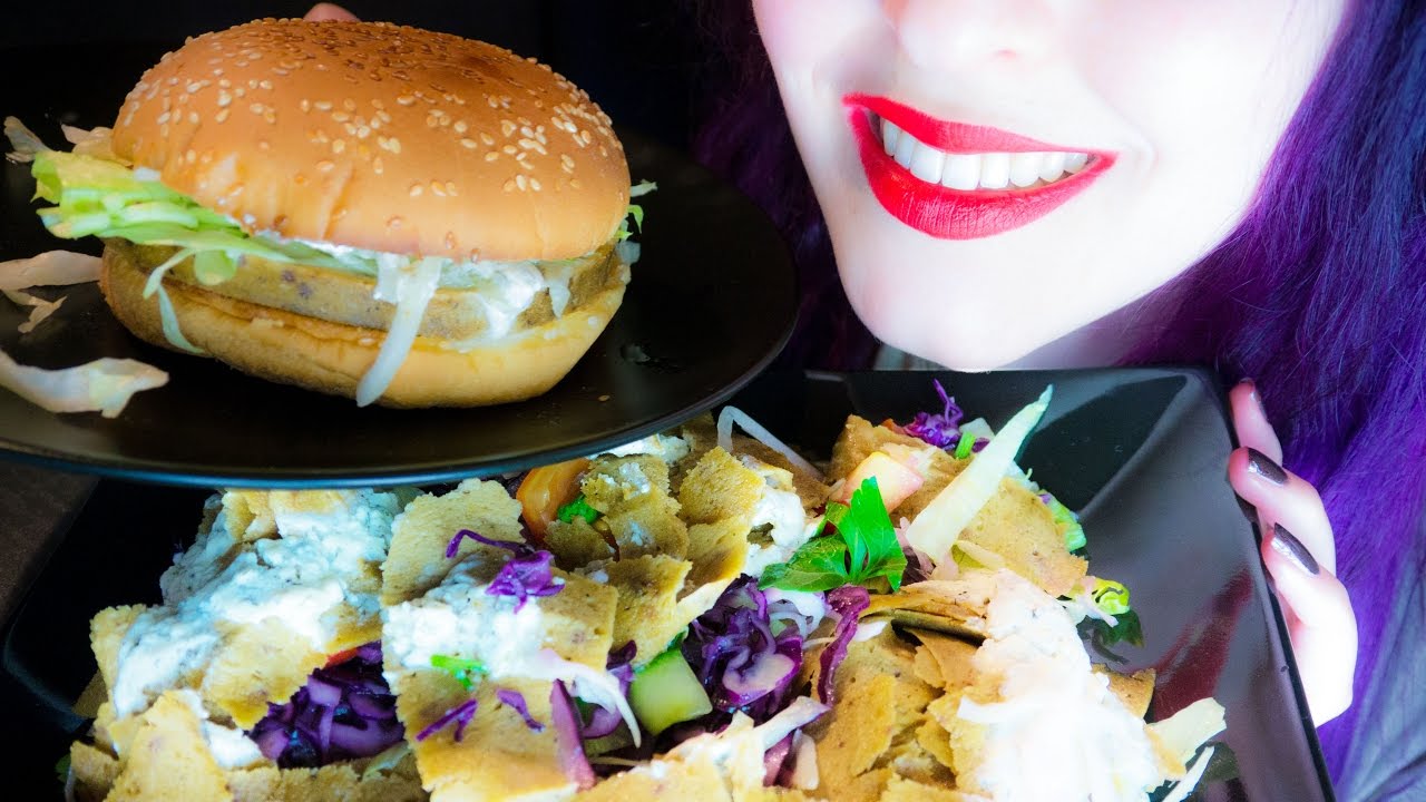 ASMR: Meaty Kebab Salad & 