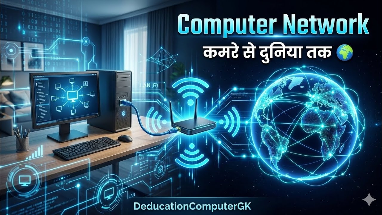 Computer Network: कमरे से दुनिया तक | Network Basics Explained | ITI COPA / Computer GK 