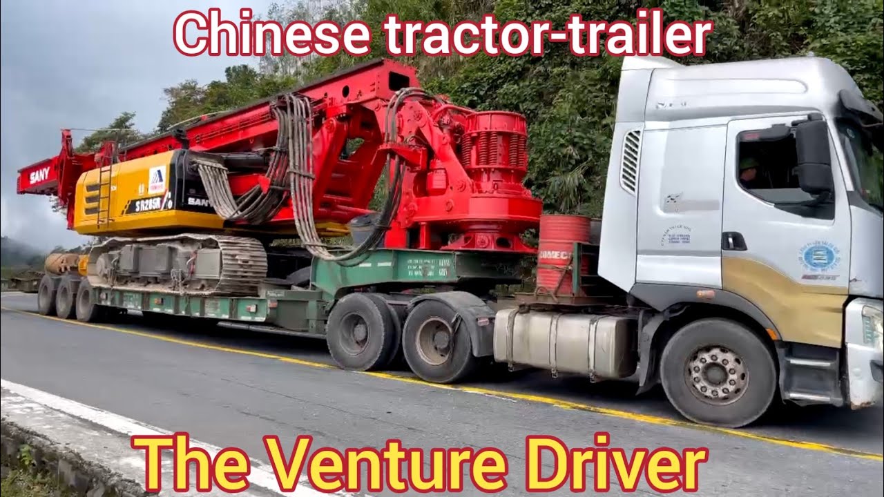 The driver of the car from China ventured with a mass of 100 tons moving over the pass