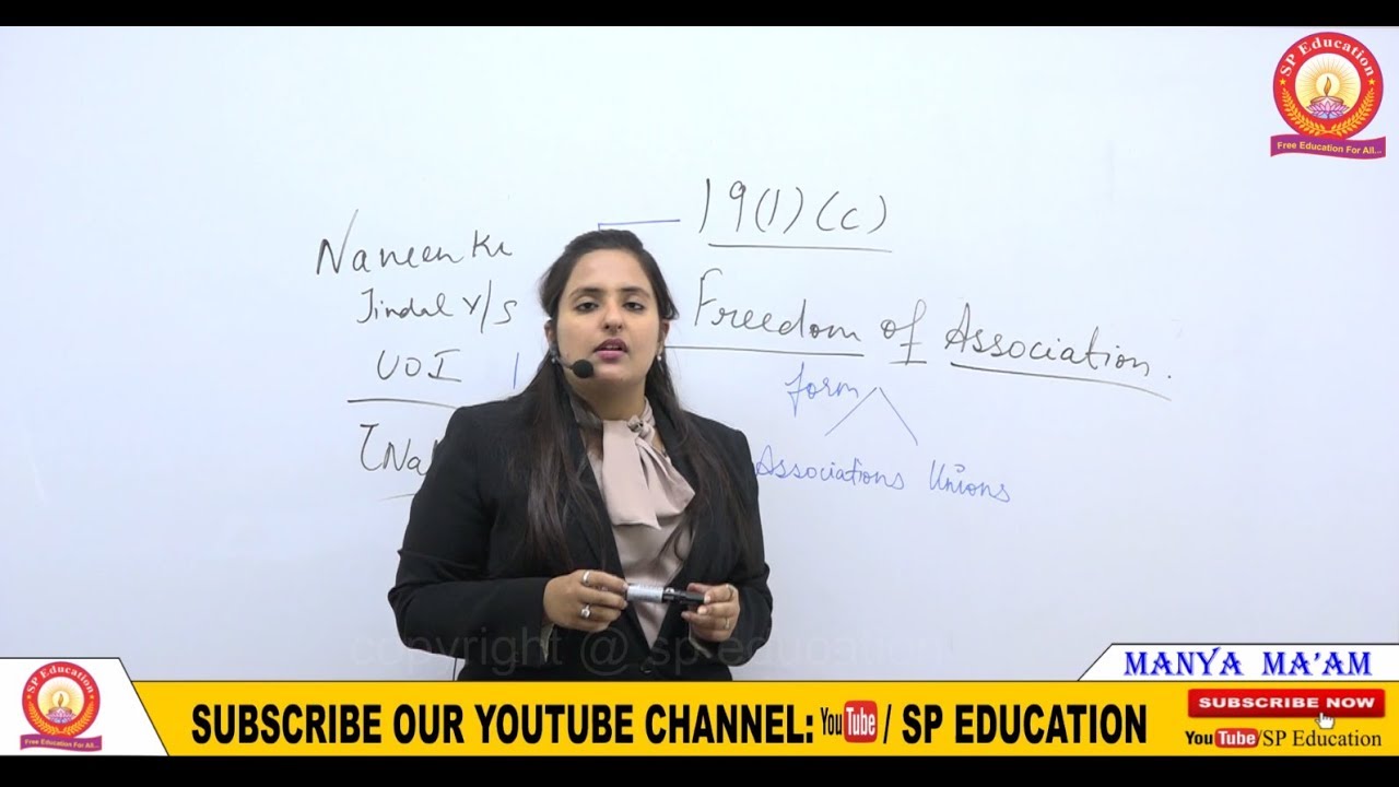 L-25: संघ की स्वतंत्रता | Freedom of association in Indian Constitution Article 19 in Hindi | UPSC