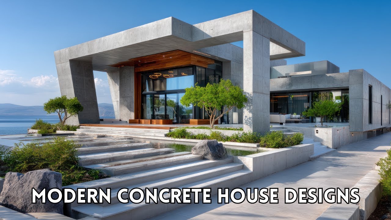 Modern Concrete House Designs 🏡 | Stunning Single Story Ideas to Inspire Your Dream Home
