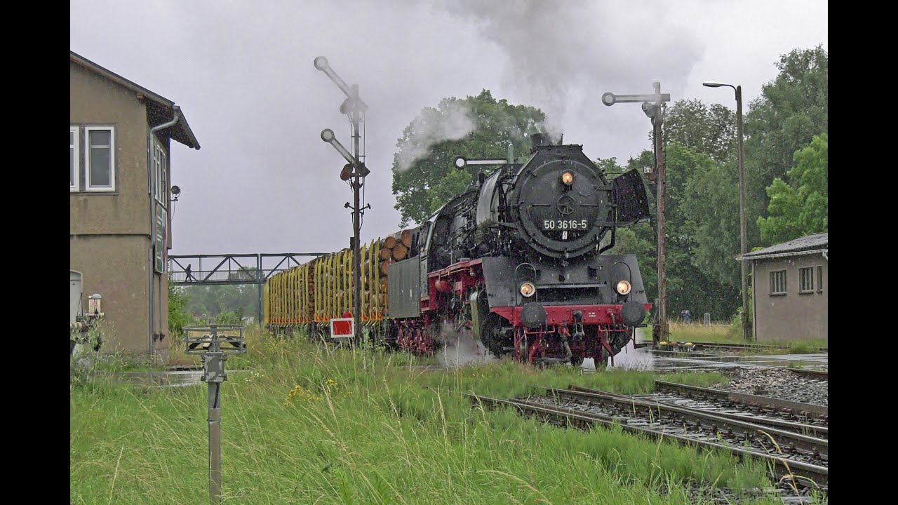 Beladener Holzzug mit 1600t wird 50 3616 fast zum Verhängnis
