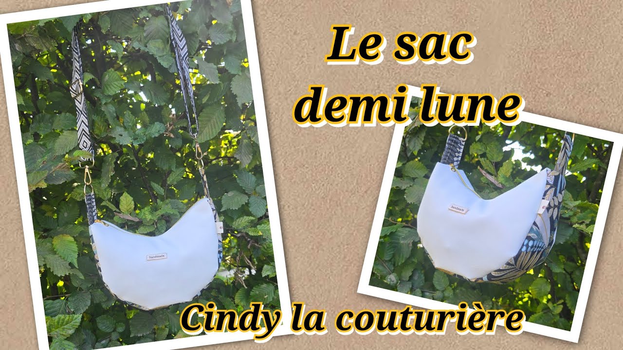 #tuto #couture #diy : #Coudre un sac #demi-lune ~ #cindylacouturiere 