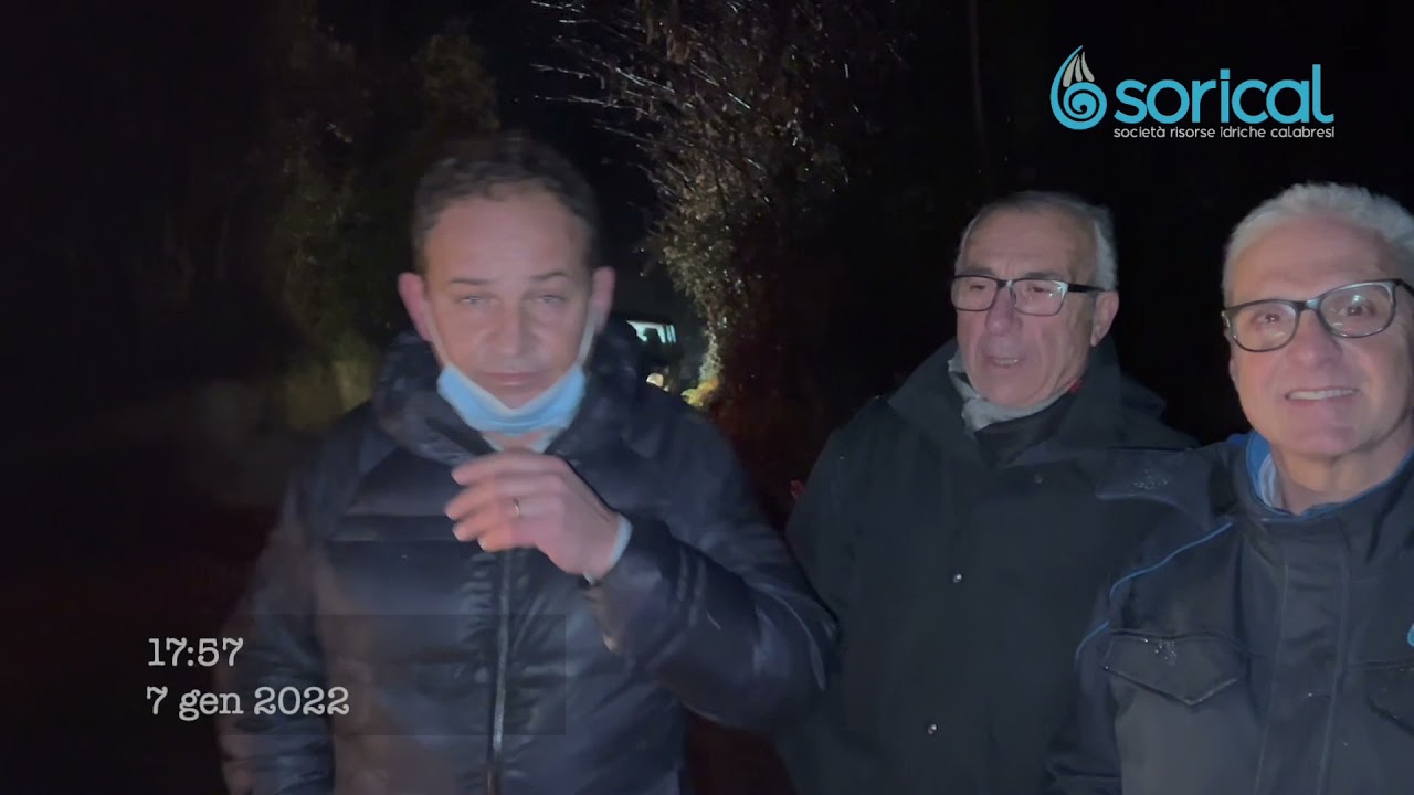 Reportage sul cantiere Sorical dell'acquedotto Alaco