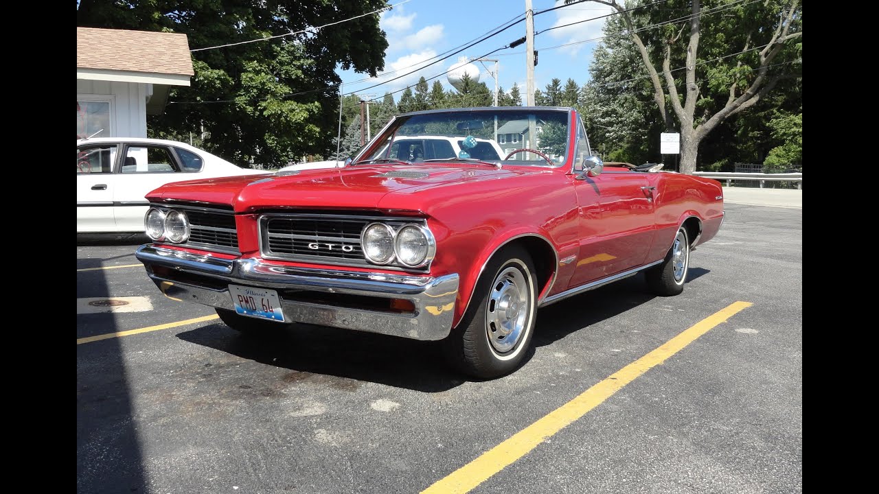 1964 Pontiac GTO Convertible with a Pontiac 421 engine in Red Paint My Car Story with Lou Costabile