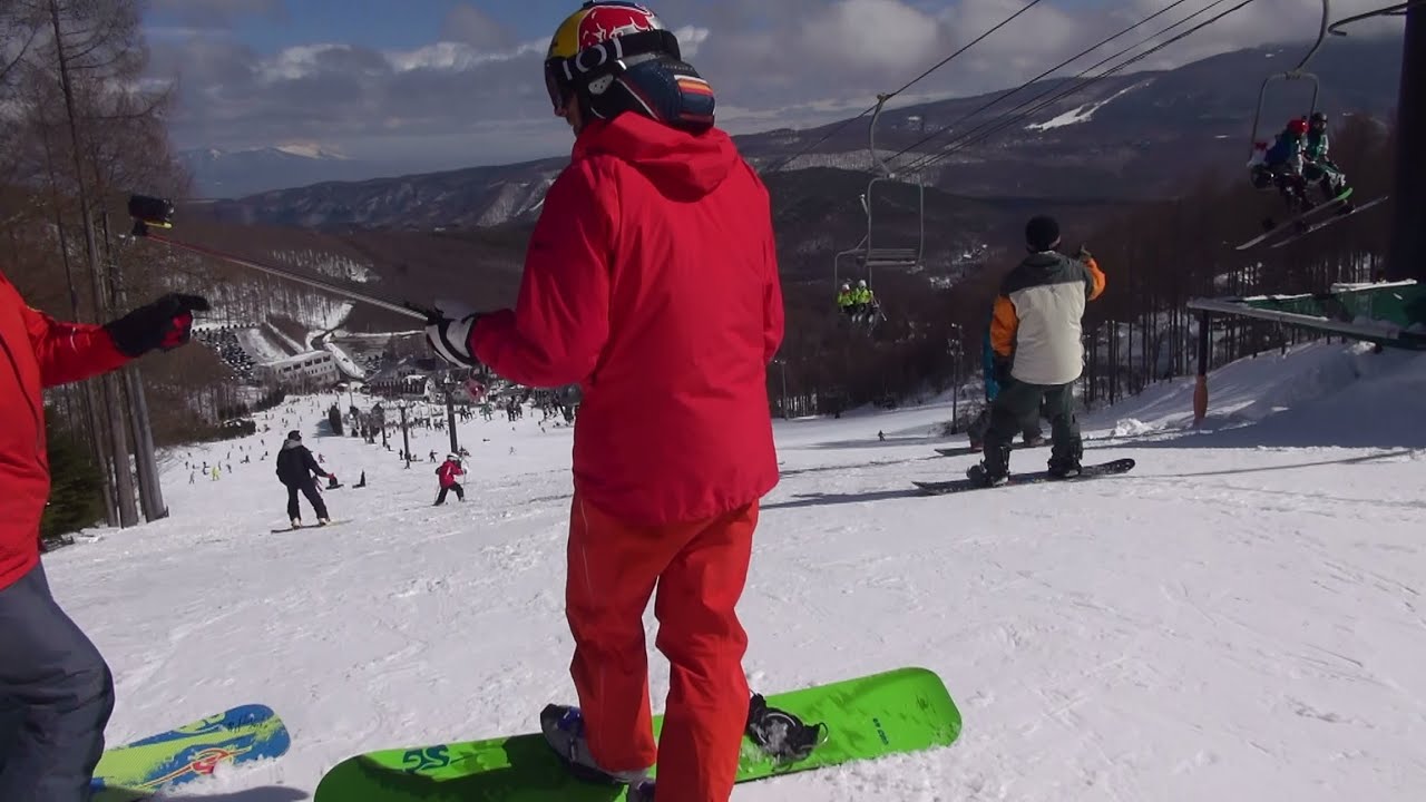 Sigi Grabner Snowboarding in Echo Valley Snow Area 5
