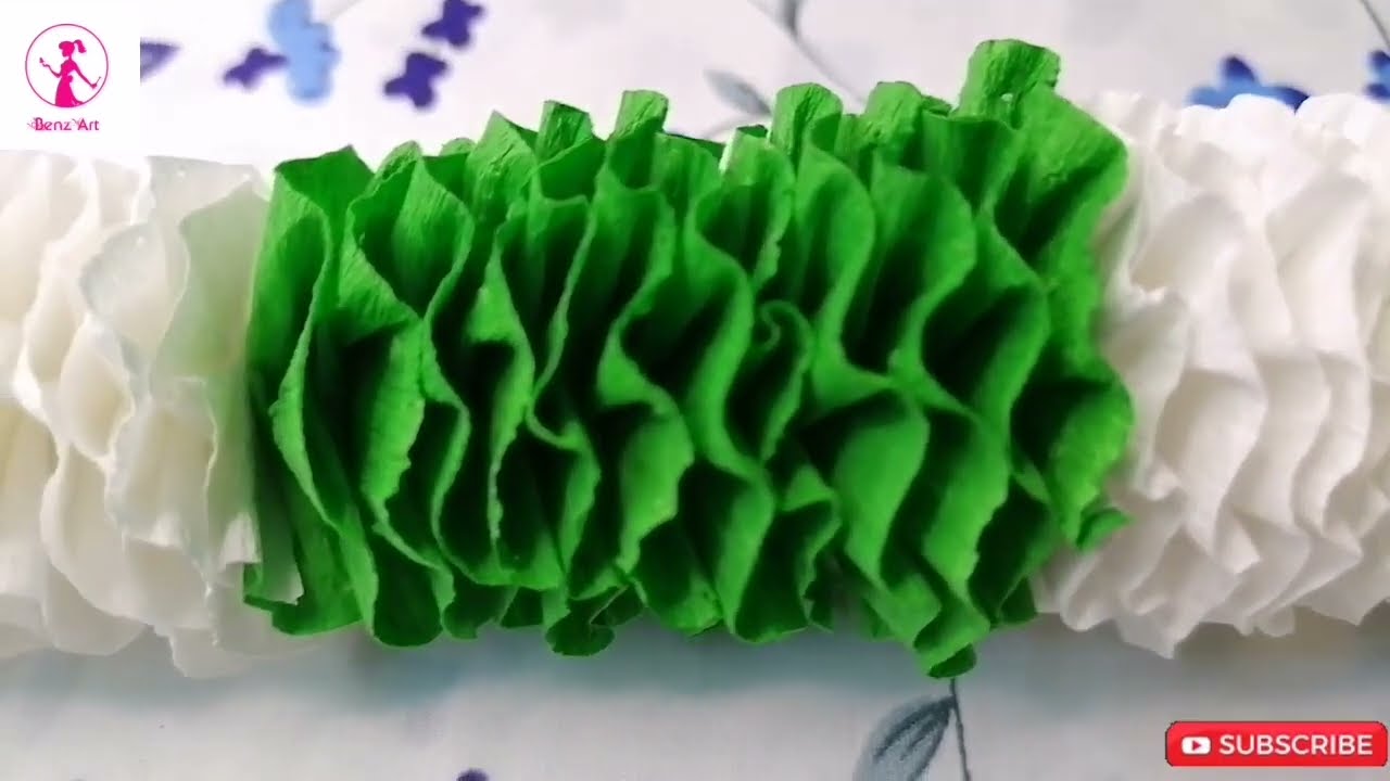 Paper Flower Garland/Festival Home Decor/Crepe Paper Garland/ Easy Home Decor/Crepe Paper Craft | 8