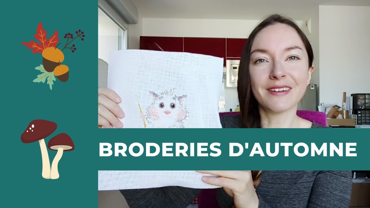 FLOSSTUBE #1 en français - Projets broderie d'automne, encours et récents